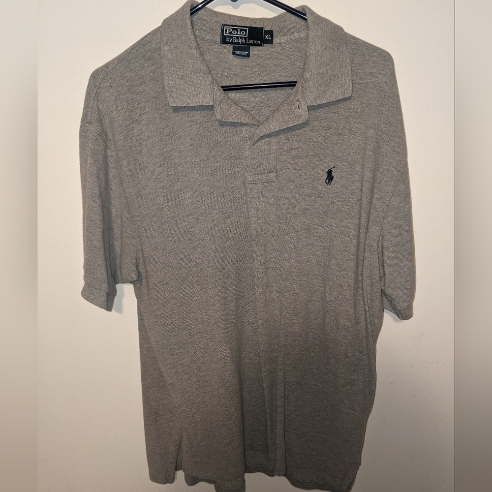 Polo Ralph Lauren shirt men's xl grey cotton